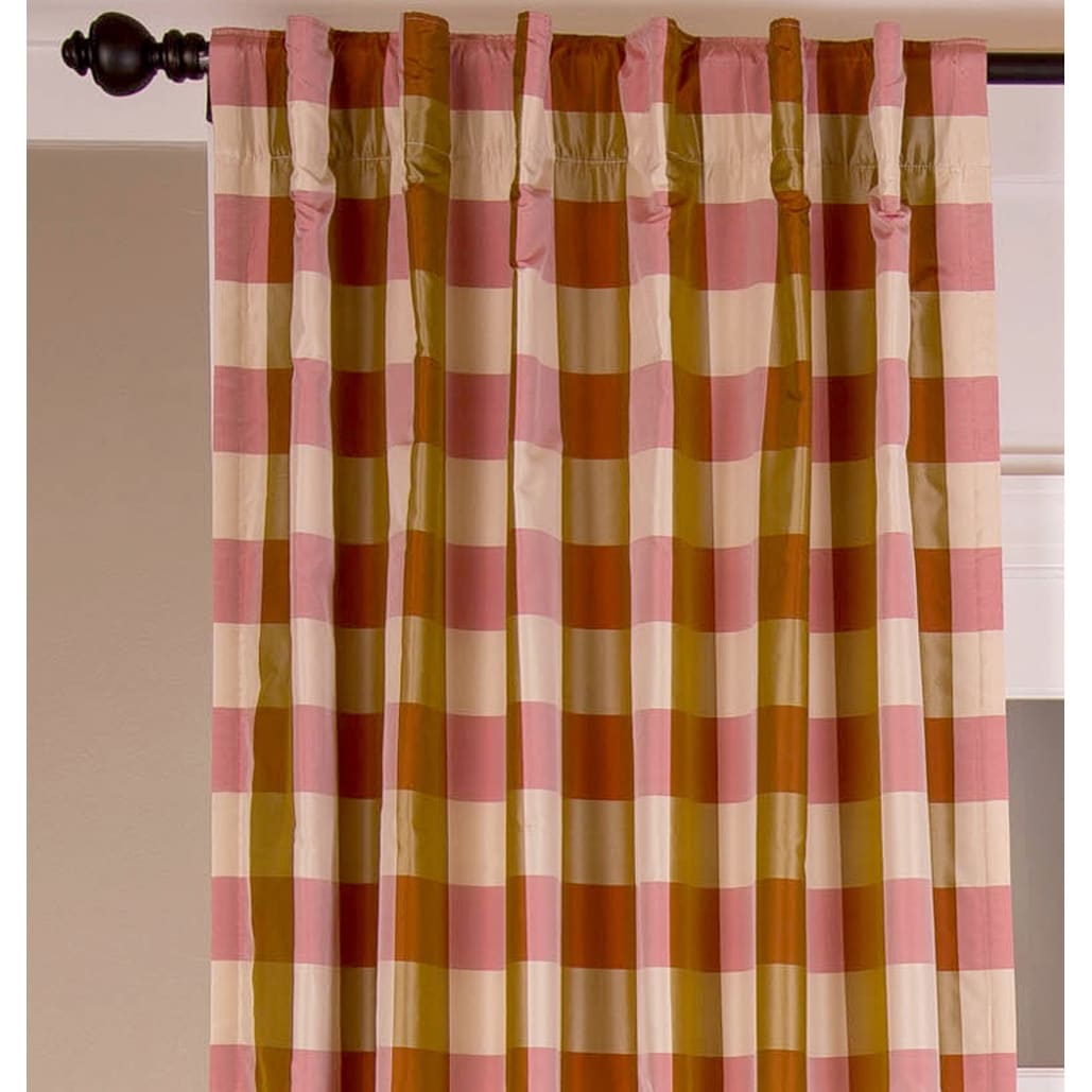 India's Heritage Silk Taffeta Lined - Single Room Darkening Curtain