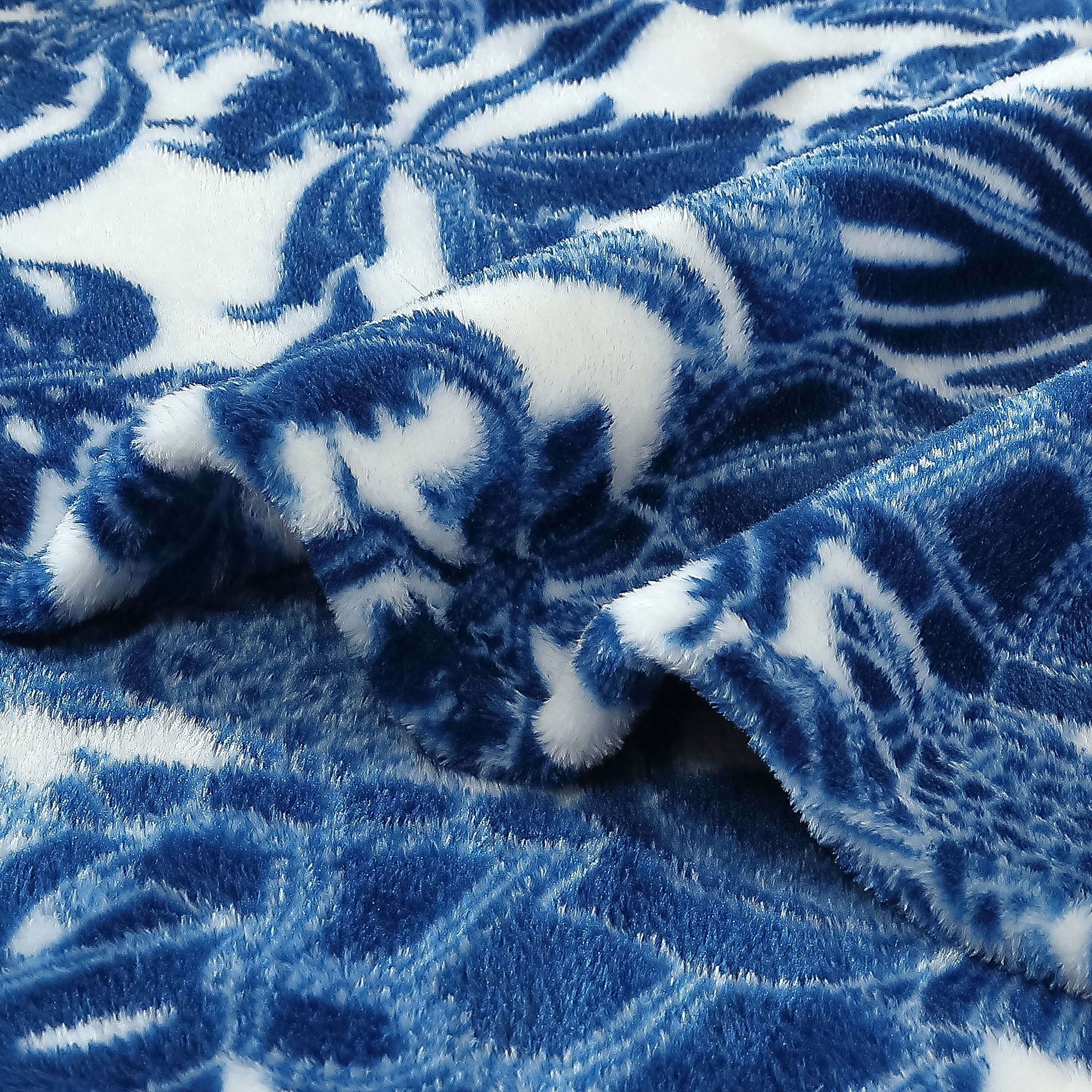 Tommy Bahama Printed Ultra Soft Plush Fleece Throw Blanket