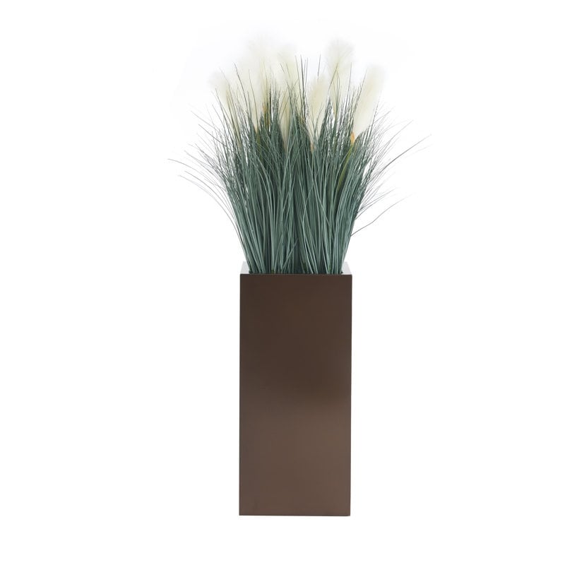 Metallic Heavy Planter for Outdoor Plants Tall and Long Metal Divider Planter Box