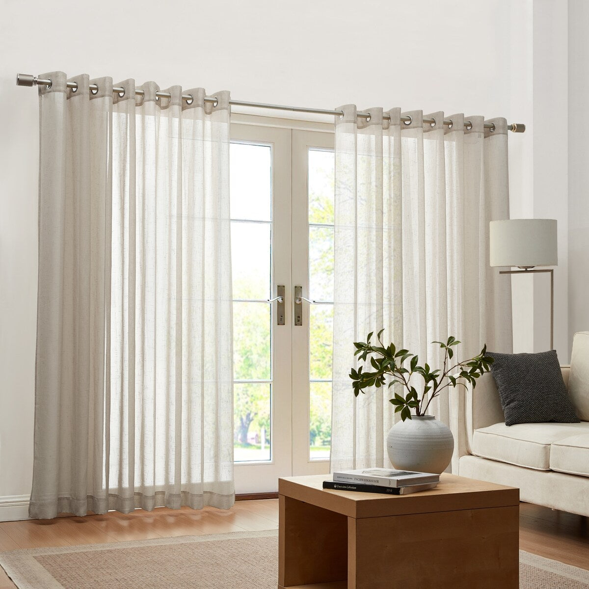 Carmen Sheer Extra-wide Indoor/Outdoor Sheer Window Curtain