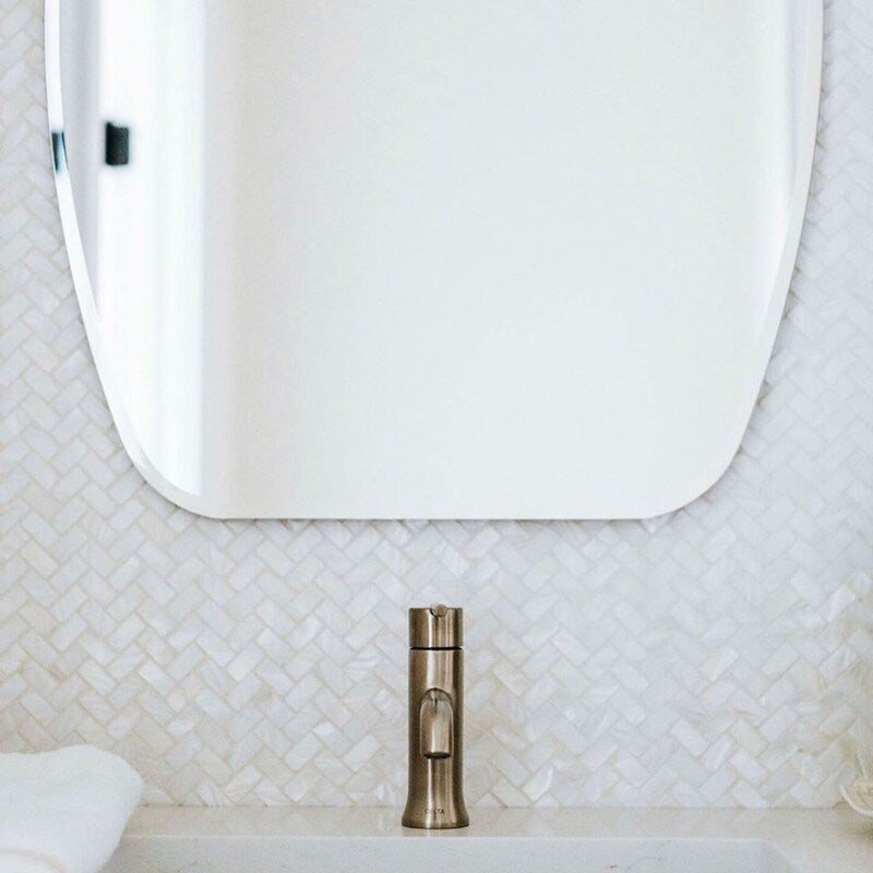 Sydney Modern Oval Frameless Bathroom Mirror