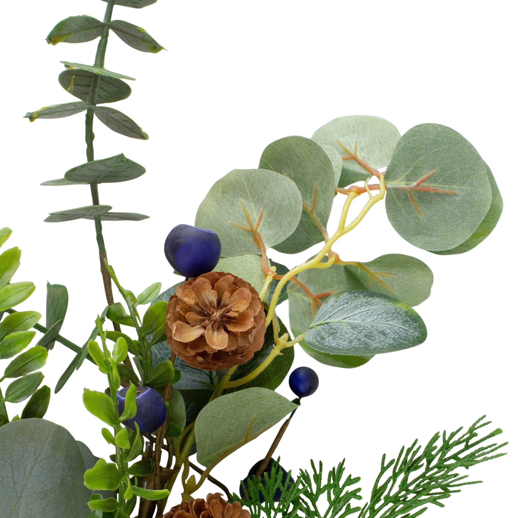 32 Blueberry Eucalyptus Pine Artificial Christmas Spray