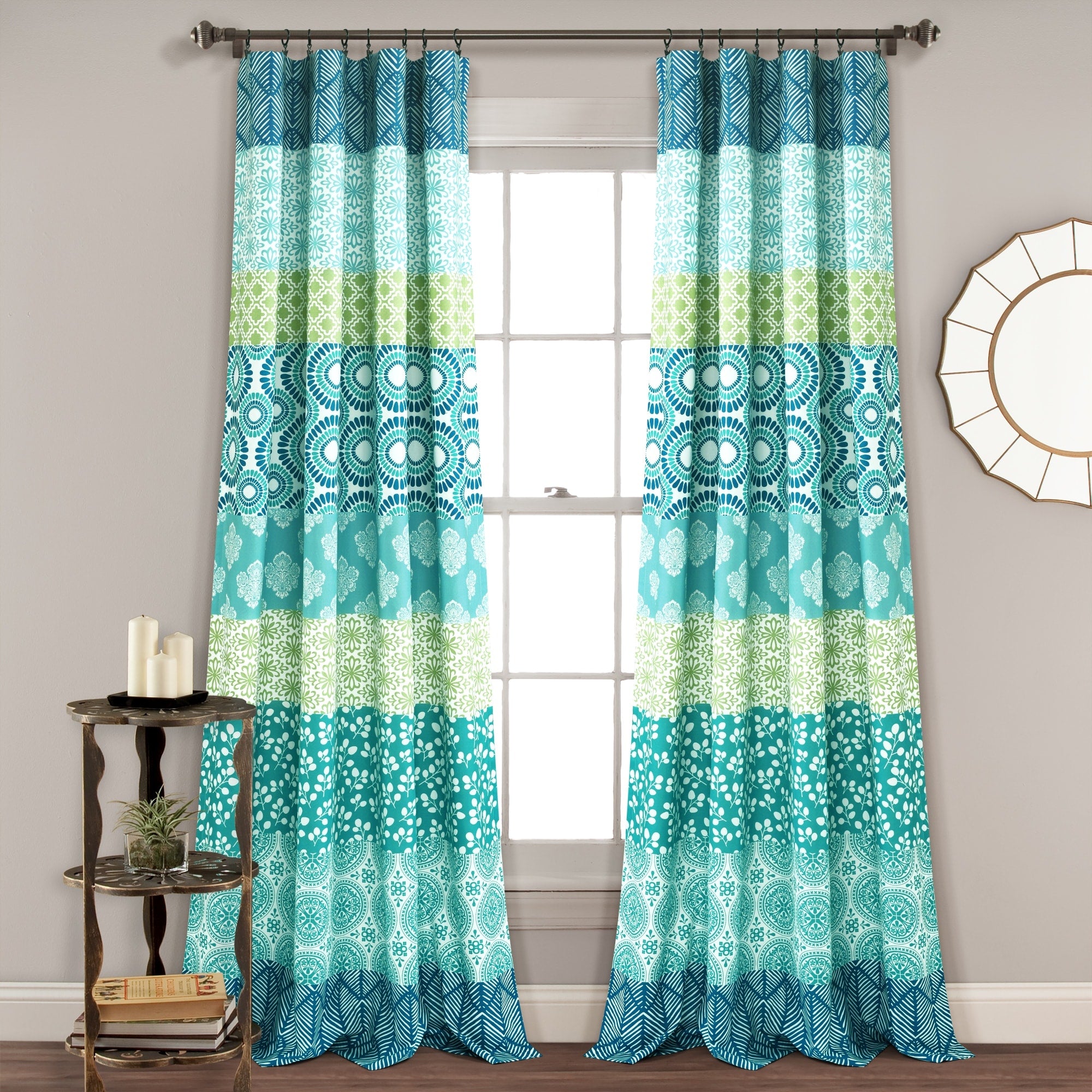 The Curated Nomad La Boheme Striped Window Curtain Panel Pair