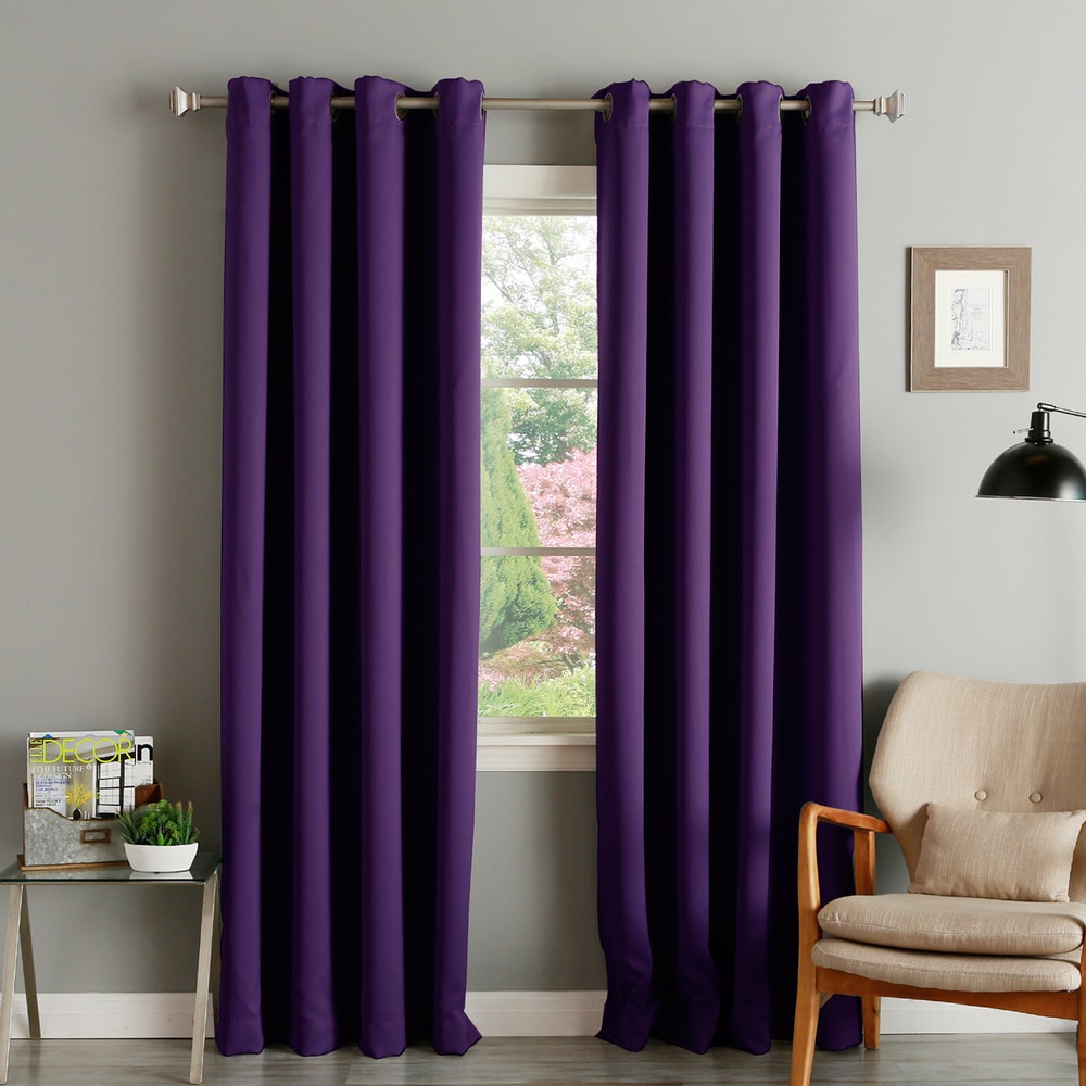 Aurora Home Grommet Top Insulated 108-inch Blackout Curtain Panel Pair