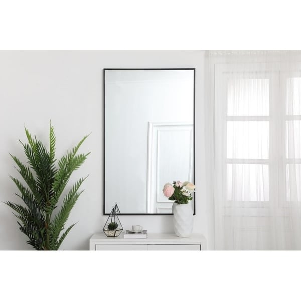 Carson Carrington Salsnas Metal Frame Rectangular Mirror