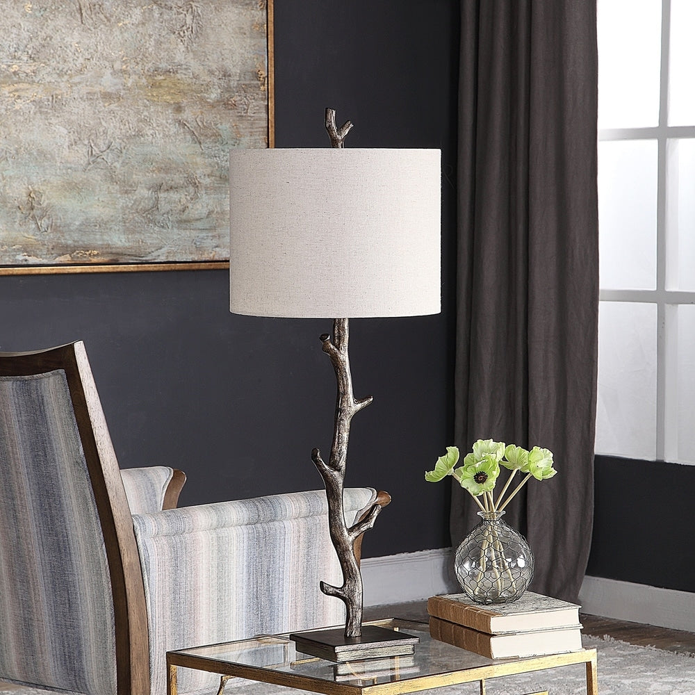 Edmund Dark Bronze Branch Table Lamp by David Frisch