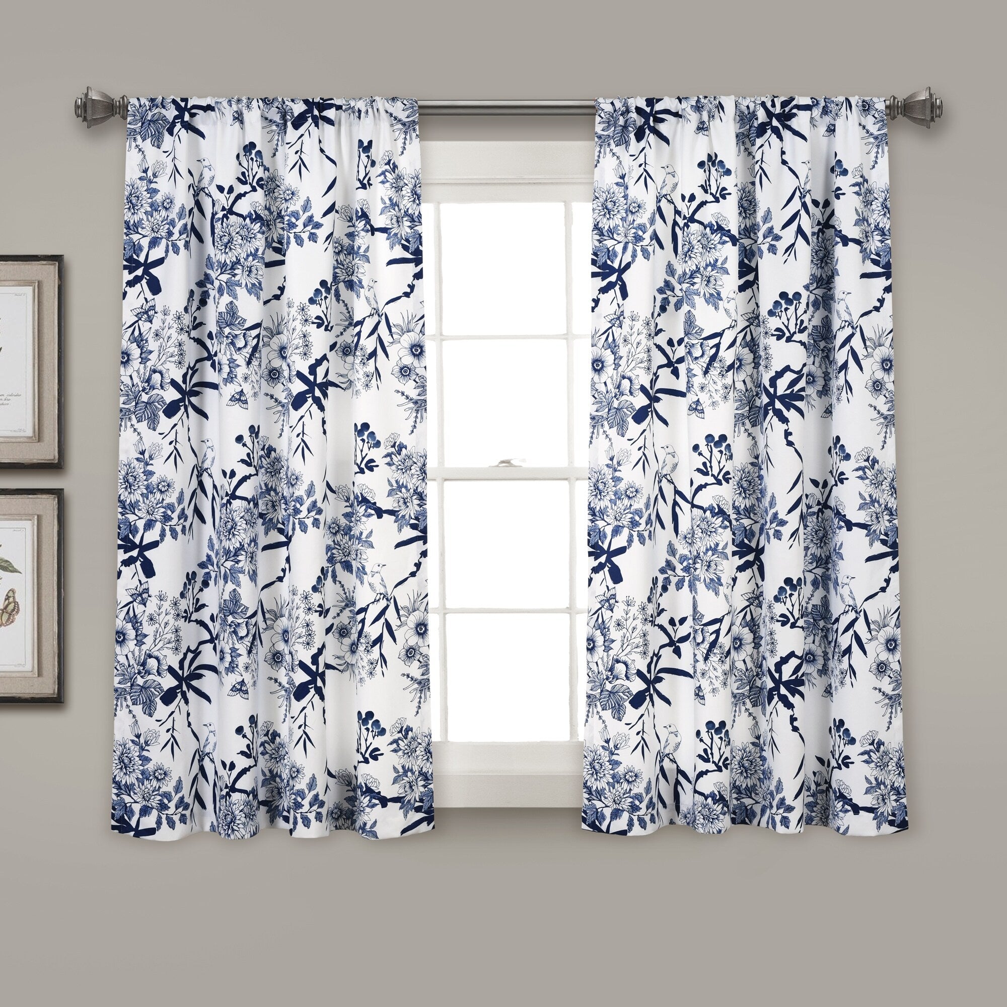 The Gray Barn Dogwood Floral Curtain Panel Pair