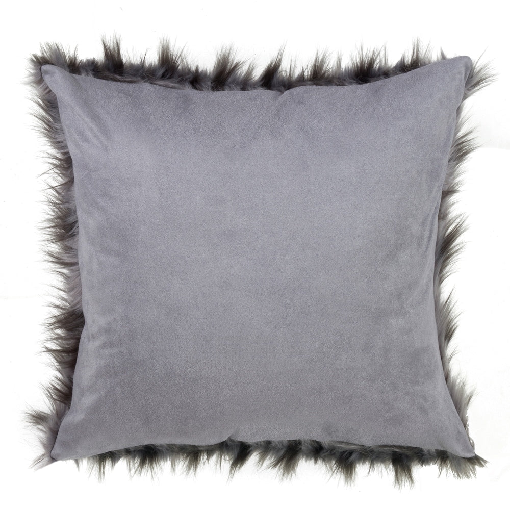 Faux Fur Design Throw Pillow