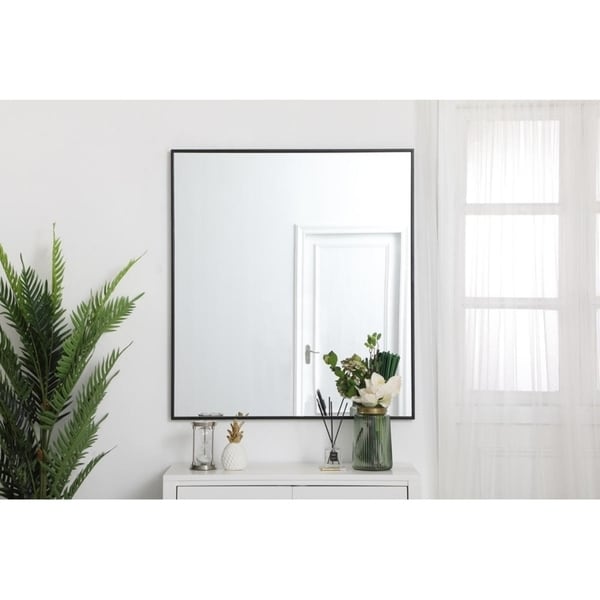 Carson Carrington Salsnas Metal Frame Rectangular Mirror