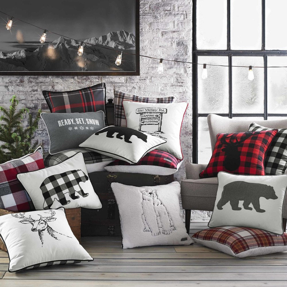 Eddie Bauer Cozy Polar Bear Throw Pillow