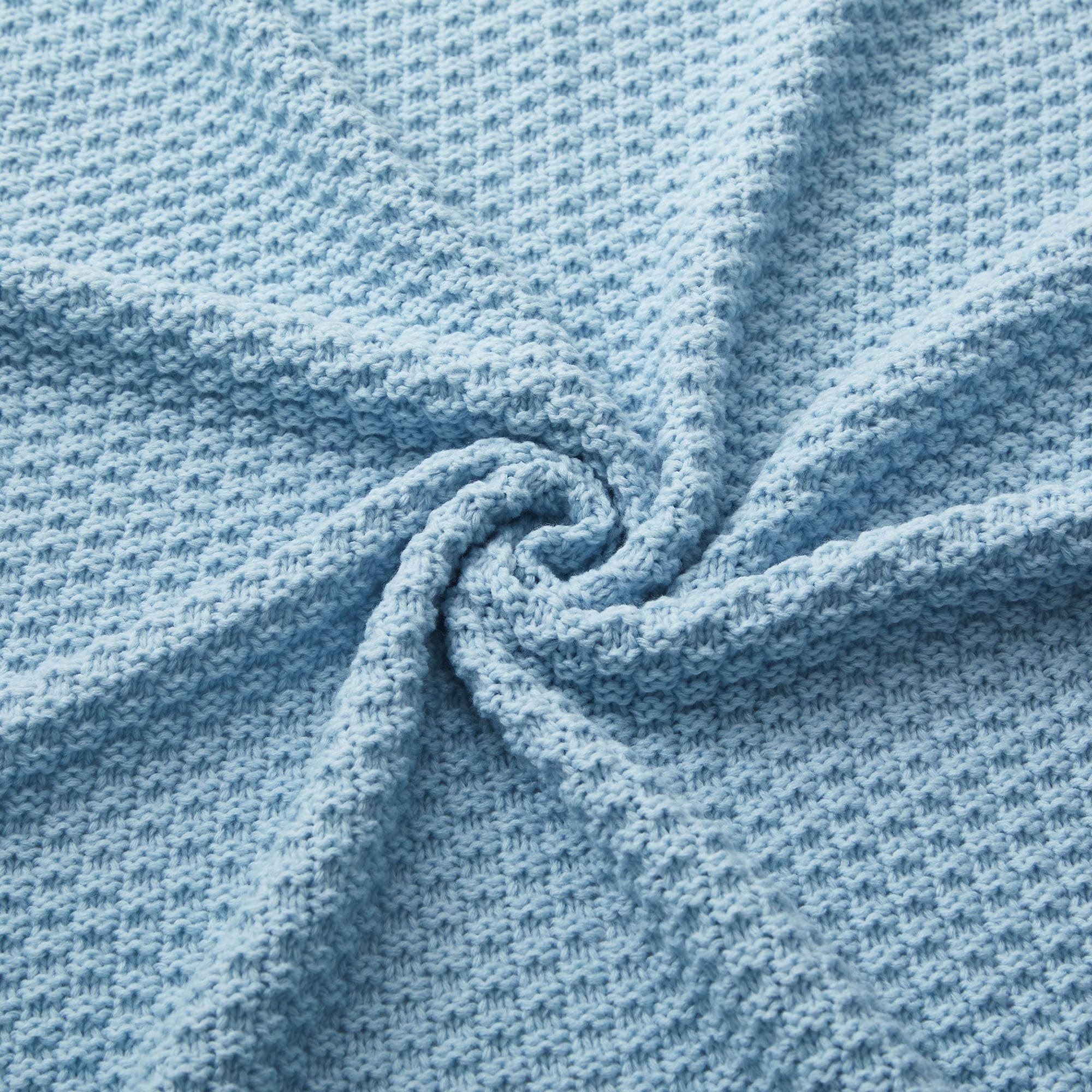 Lightweight and Soft Knit Throw Blanket for Couch