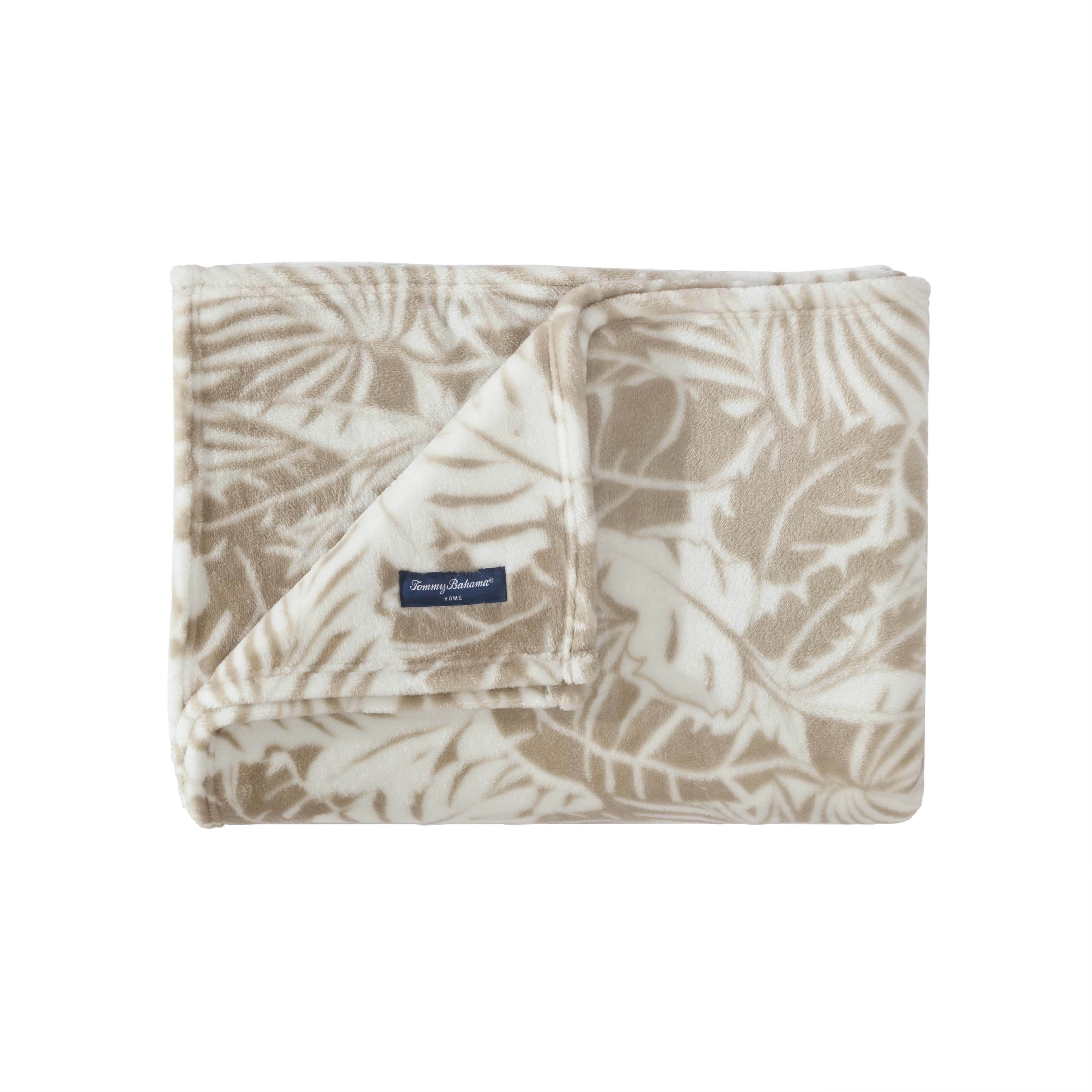 Tommy Bahama Printed Ultra Soft Plush Fleece Throw Blanket