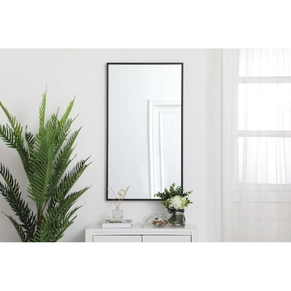 Carson Carrington Salsnas Metal Frame Rectangular Mirror