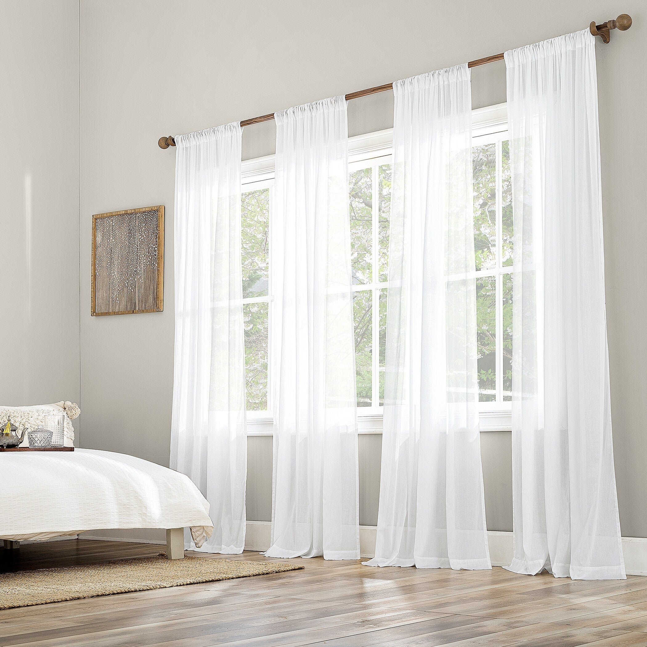 Archaeo Cotton Sheer Curtain, Single Panel