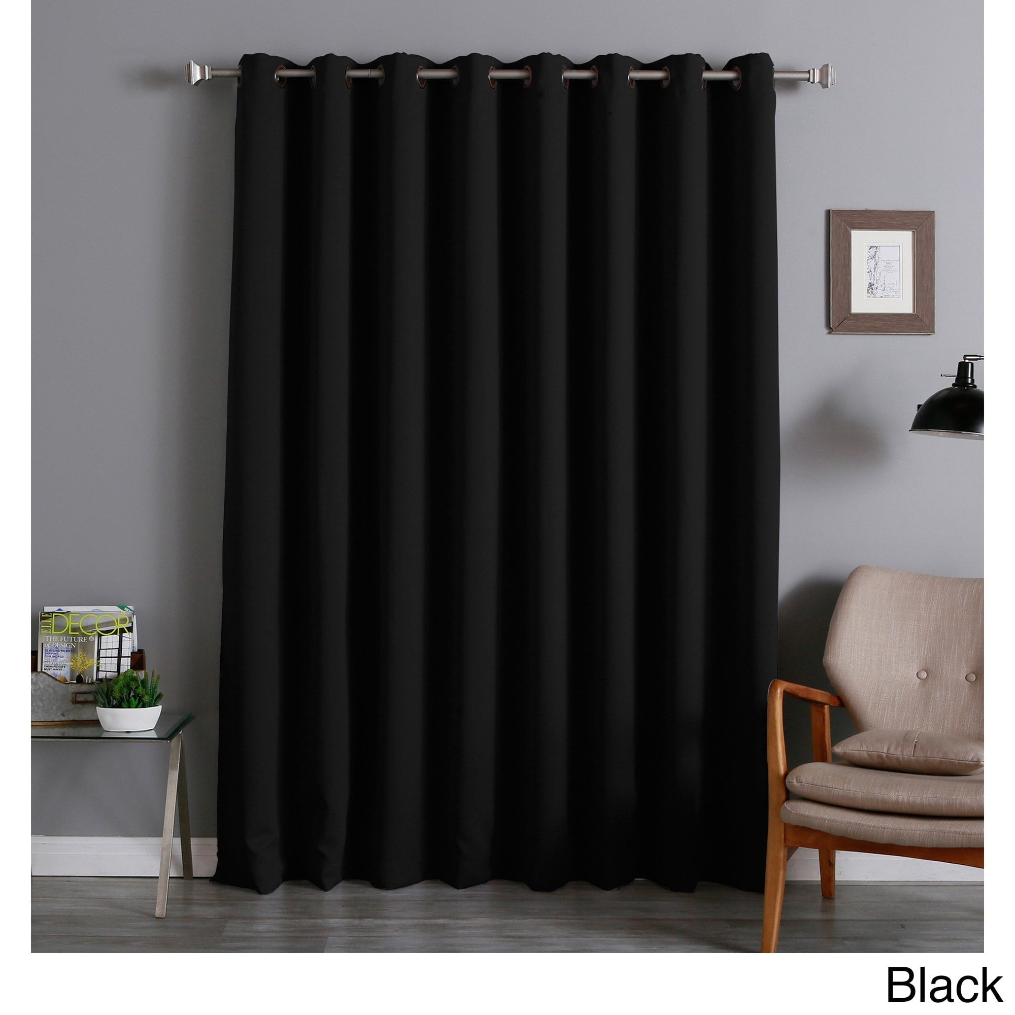 Aurora Home Extra-wide 100x84-inch Thermal Blackout Curtain Panel. - 100 x 84