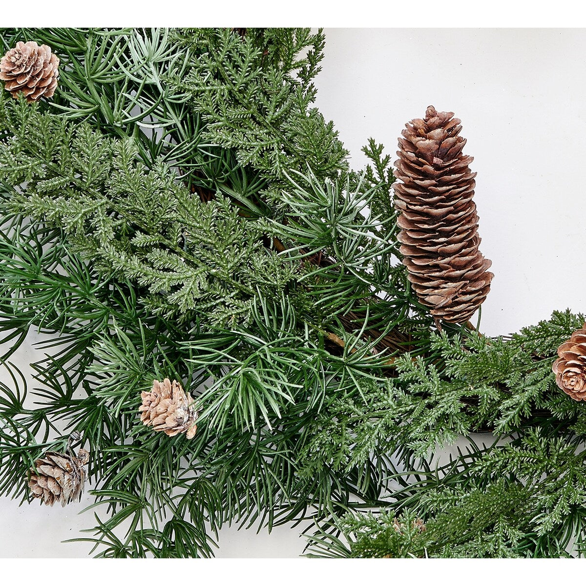 24 Artificial Christmas Pine, Hemlock and Pinecone Wreath - 24