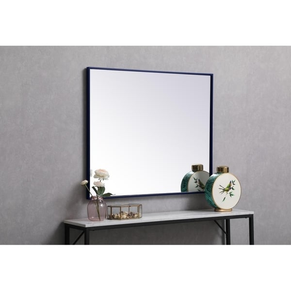 Carson Carrington Salsnas Metal Frame Rectangular Mirror