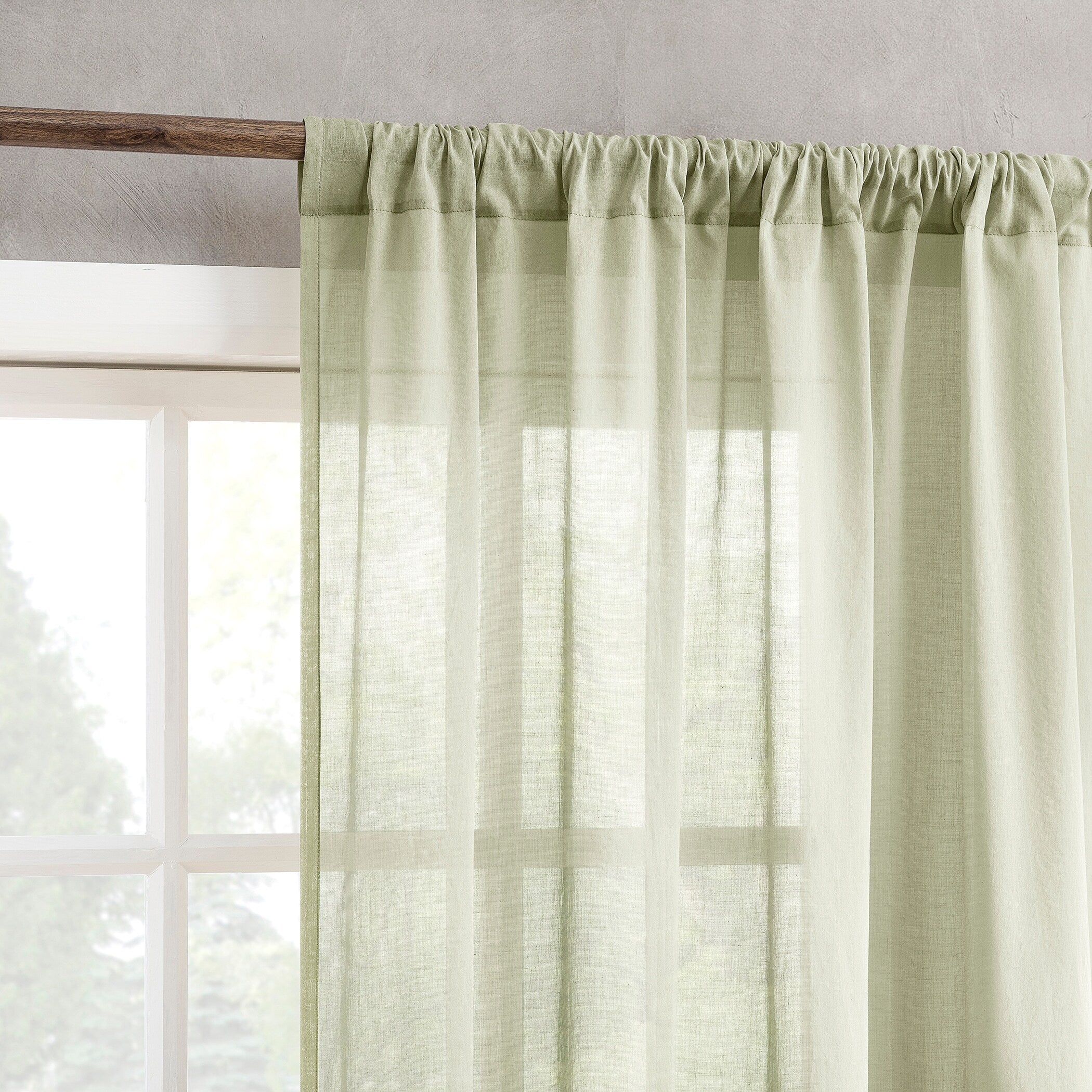 Archaeo Cotton Sheer Curtain, Single Panel