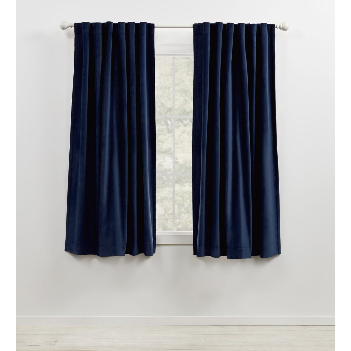 Lauren Ralph Lauren Velvety Back Tab/Rod Pocket Curtain Panel