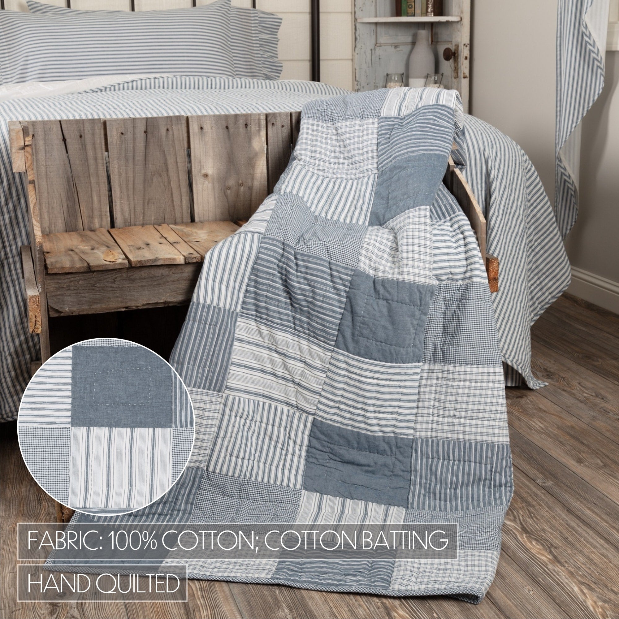 Sawyer Mill Block Quilted Throw