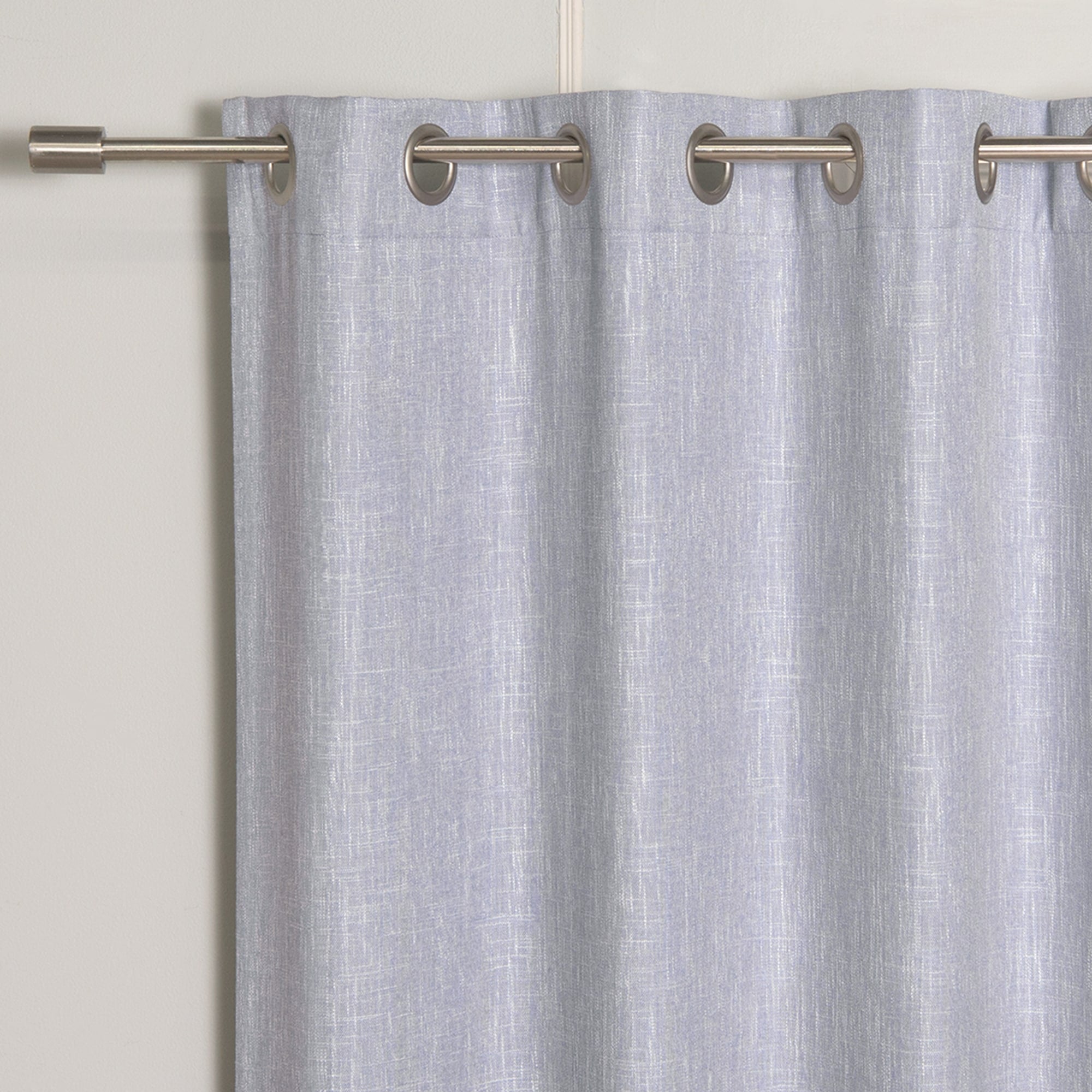 Aurora Home Heathered Linen Grommet Blackout Curtains