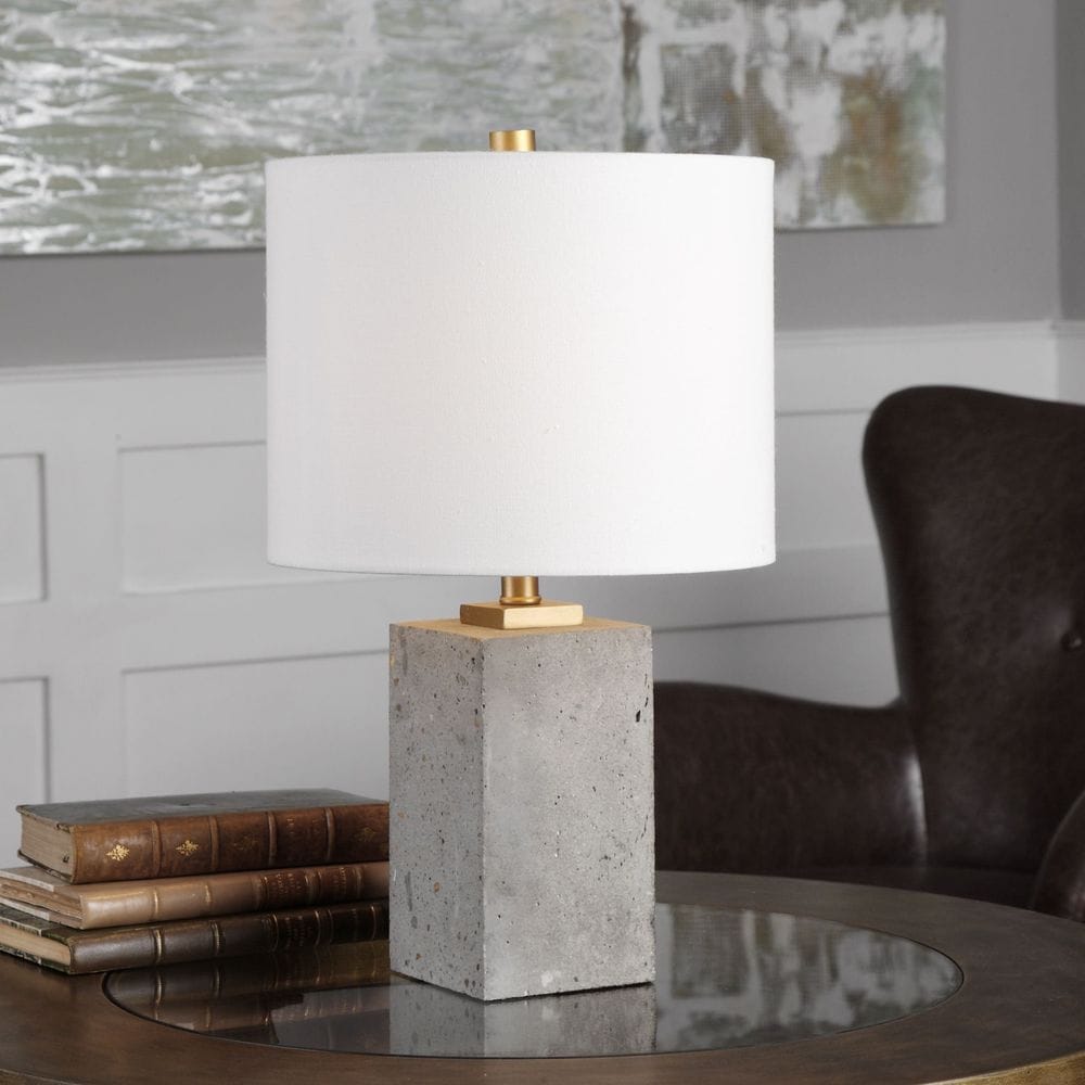 Uttermost Drexel Concrete Block Lamp