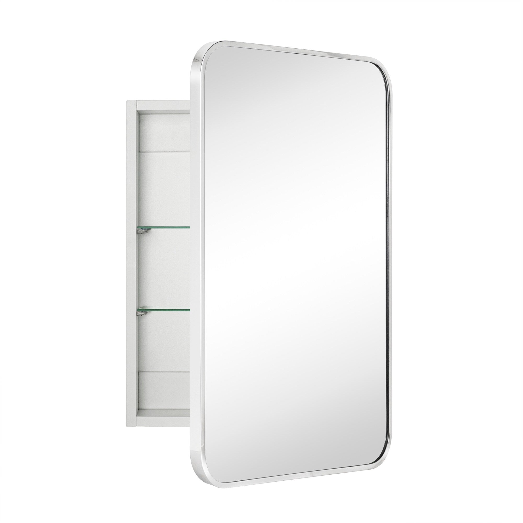 TEHOME Garnes Recessed or Surface Mount Framed Medicine Cabinet with Adjustable Shelves