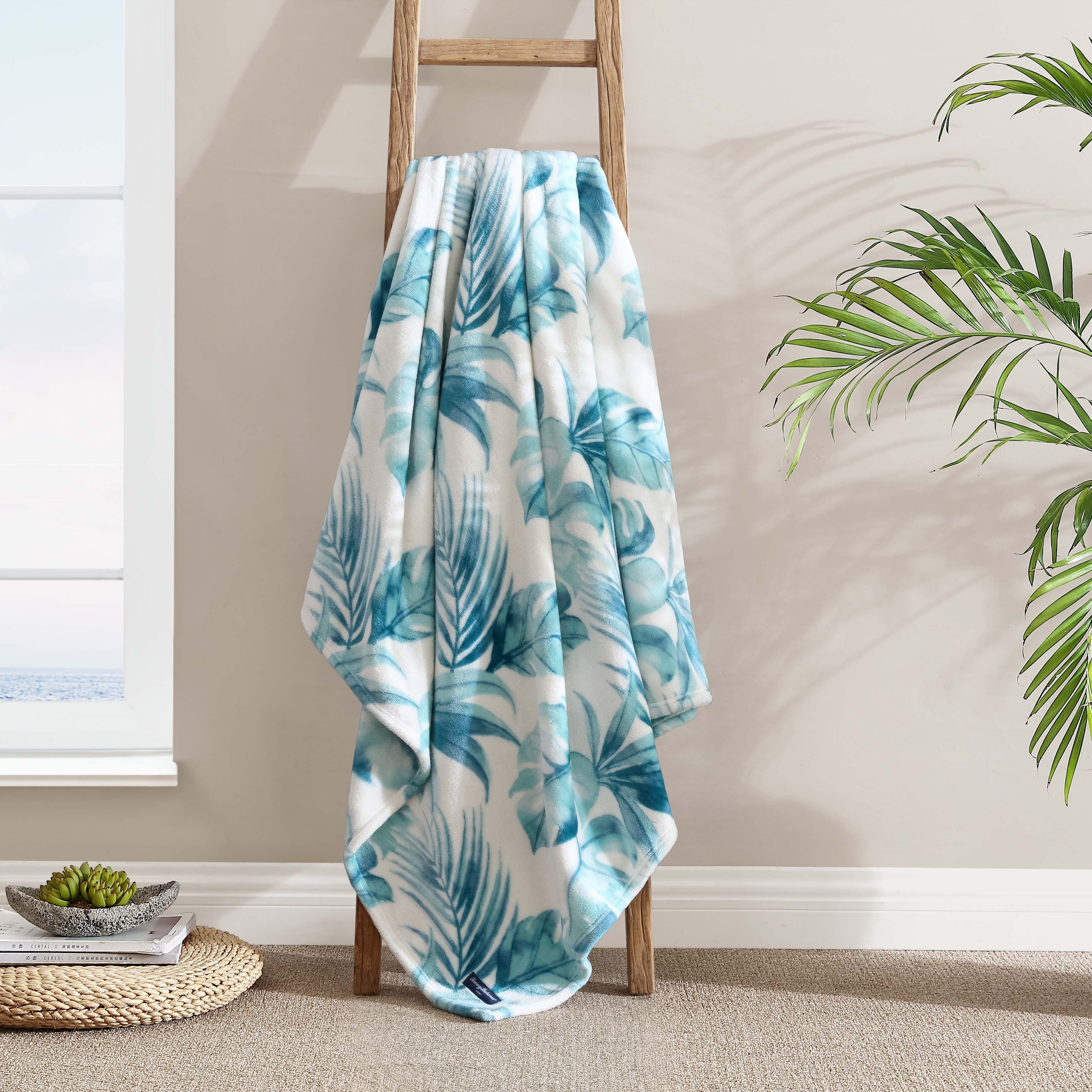 Tommy Bahama Printed Ultra Soft Plush Fleece Throw Blanket