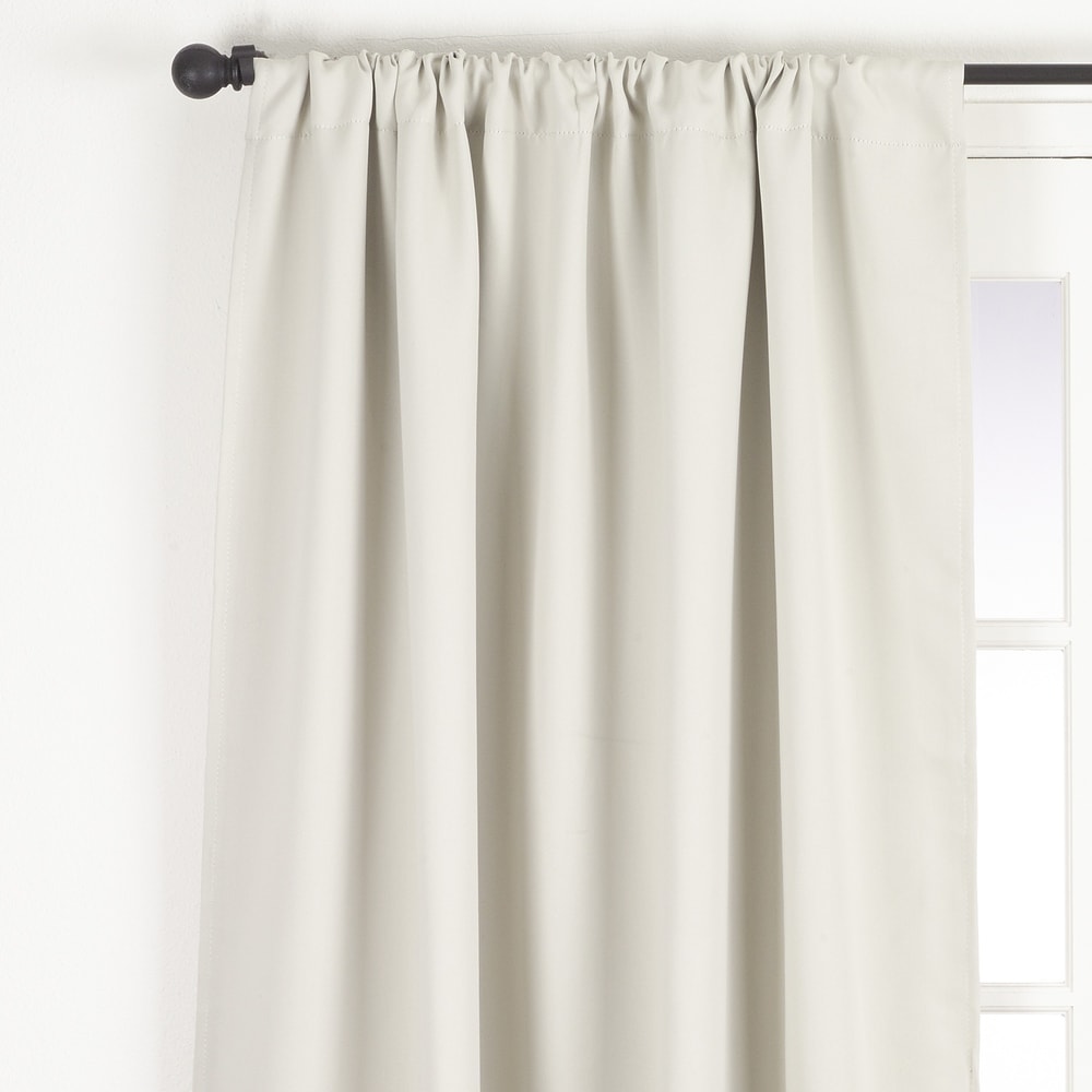 Solid Rod Pocket Blackout Window Curtain Panel