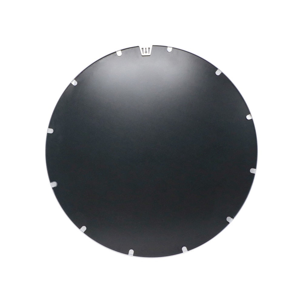 Wall Mount Shatterproof Round Accent Wall Mirror with Metal Frame