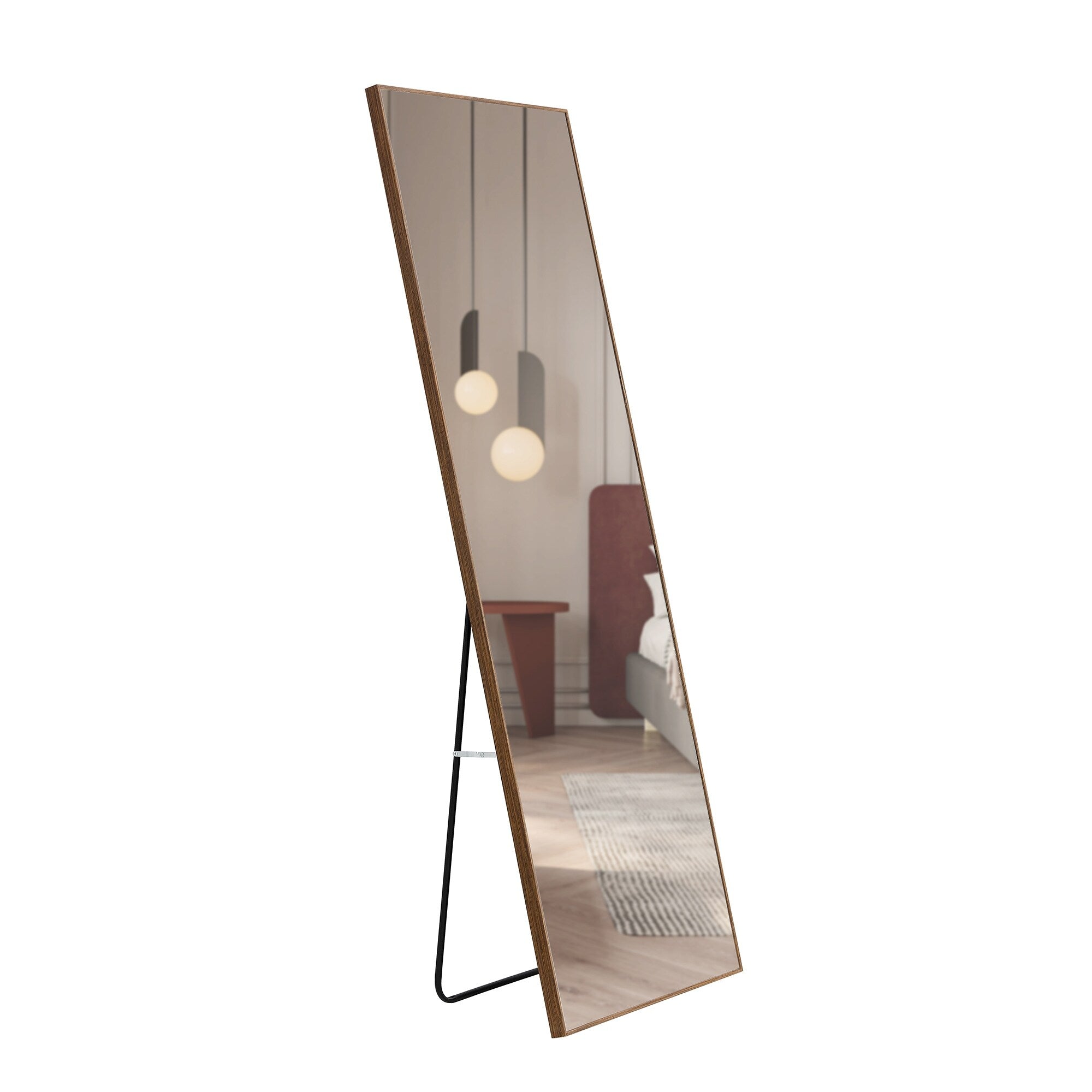 Solid Wood Frame Full Length Mirror, Dressing Mirror, Decorative Mirror, Clothing Store, Floor To Ceiling Mirror, Wall Mounted