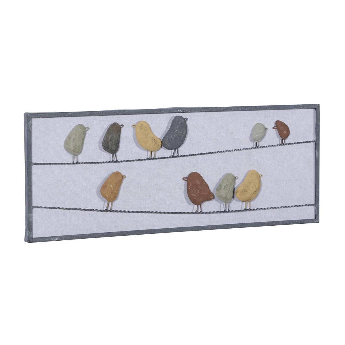 Metal Bird Home Wall Decor - Multi Colored - Roche River Decor