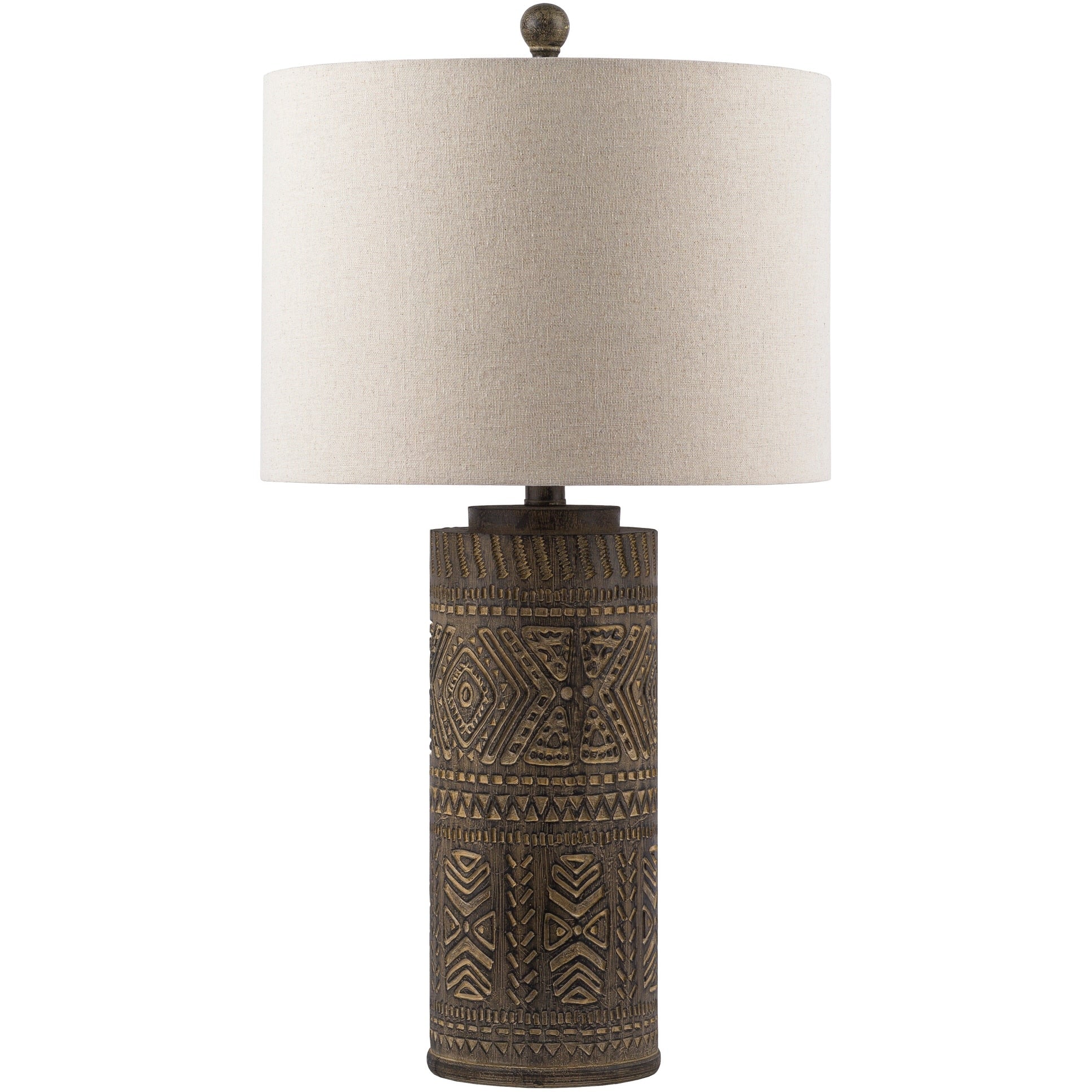 Livabliss Mario Modern Rustic Table Lamp - 27H x 14W x 14D