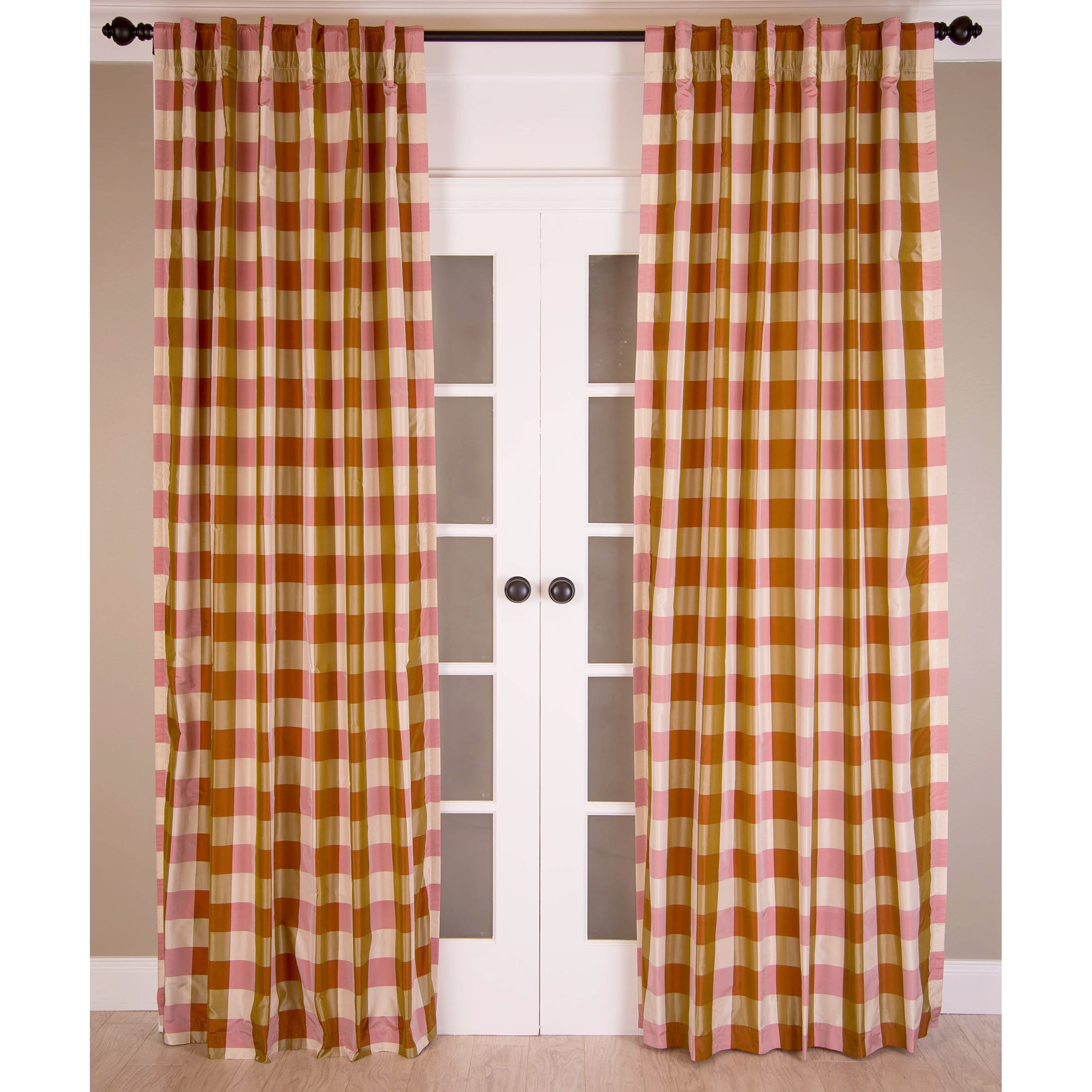 India's Heritage Silk Taffeta Lined - Single Room Darkening Curtain