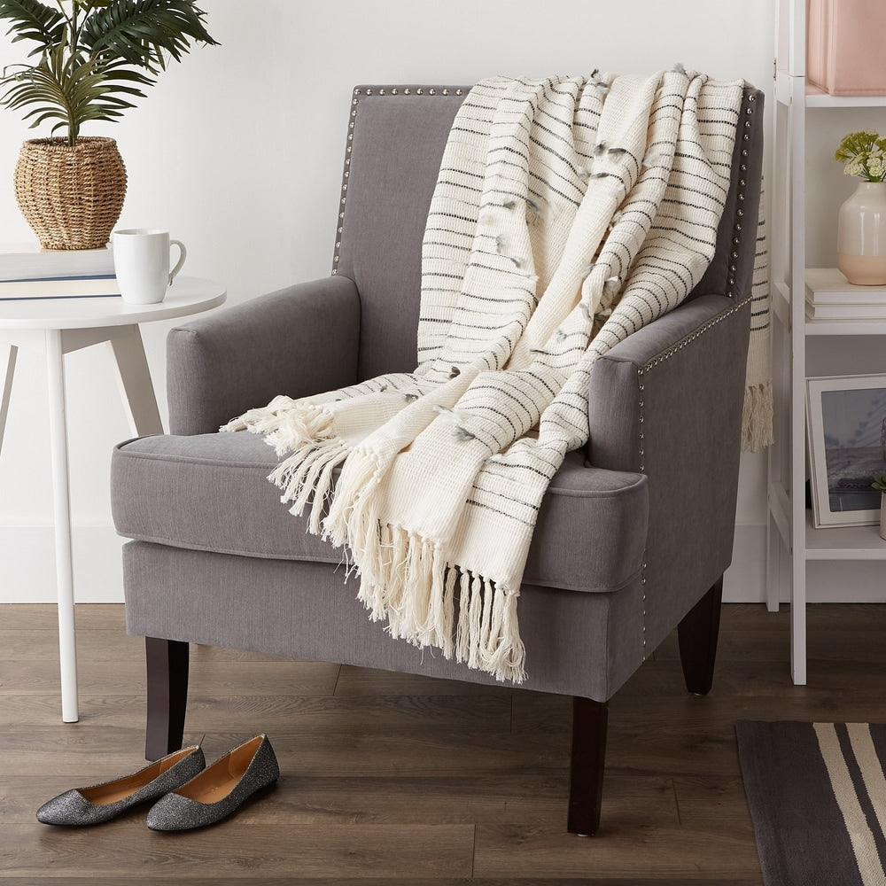 Porch & Den Crestridge Woven Cotton Throw