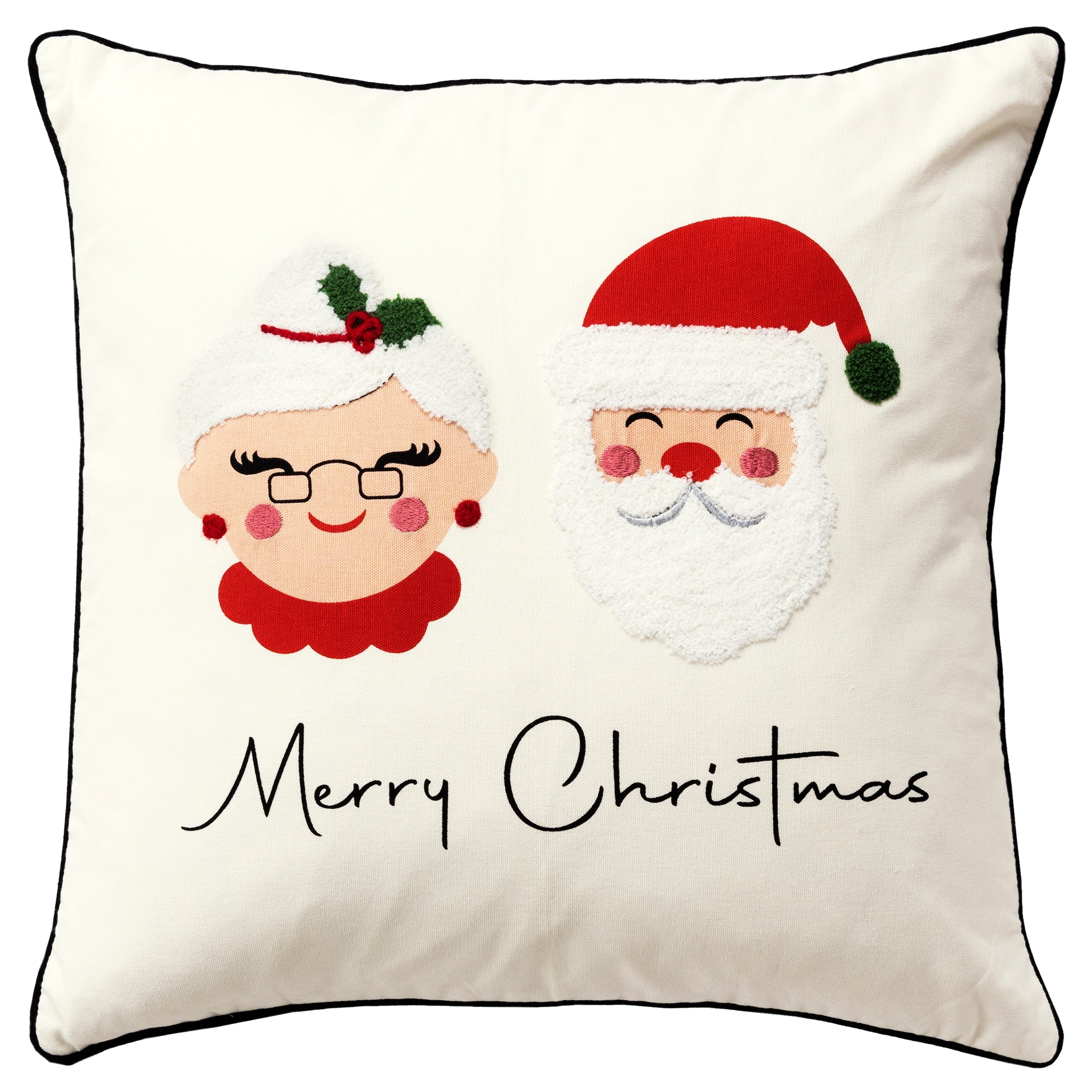 Rizzy Home Santa and Mrs. Claus Throw Pillow Cover