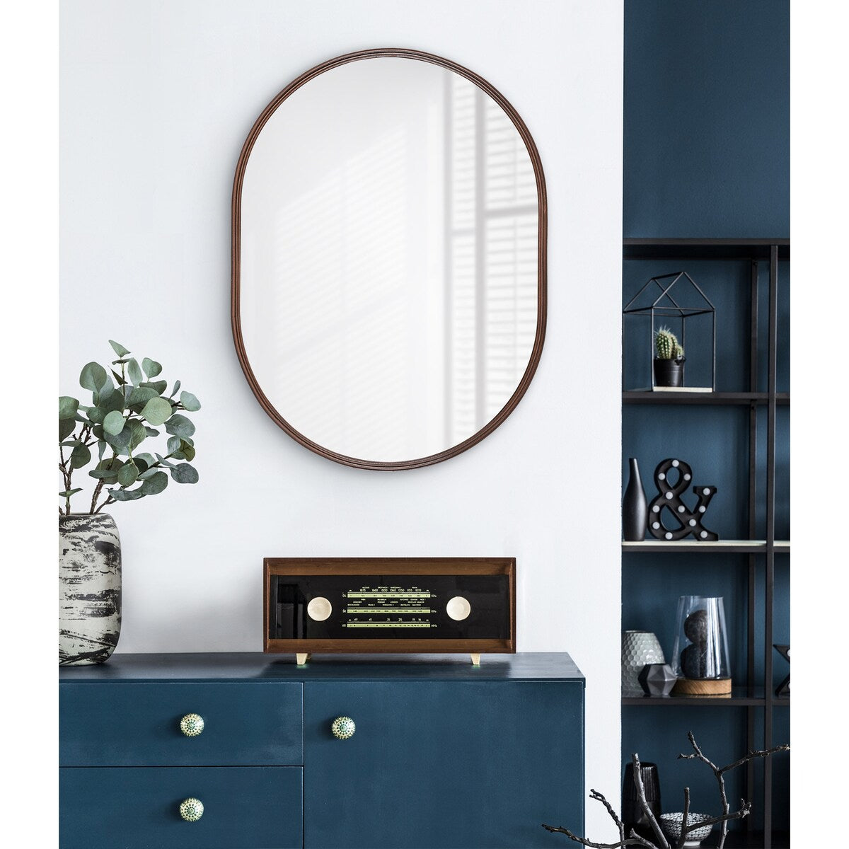 Kate and Laurel Caskill Capsule Framed Wall Mirror