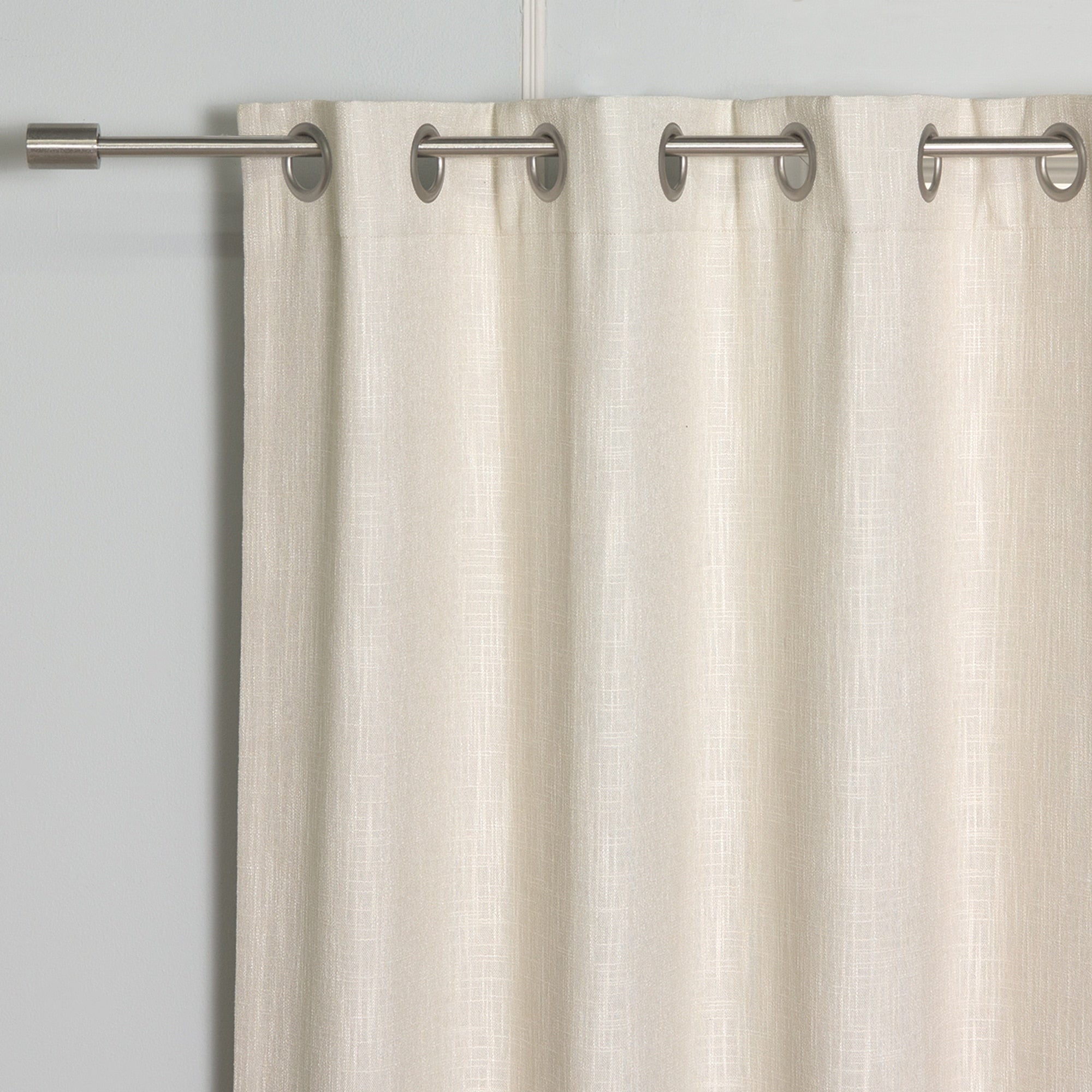 Aurora Home Heathered Linen Grommet Blackout Curtains