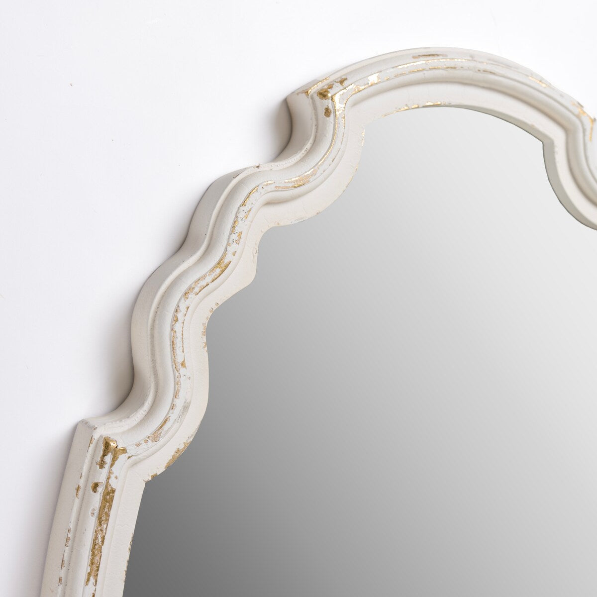 Cream and Gold Antique Oval Katie Wall Mirror