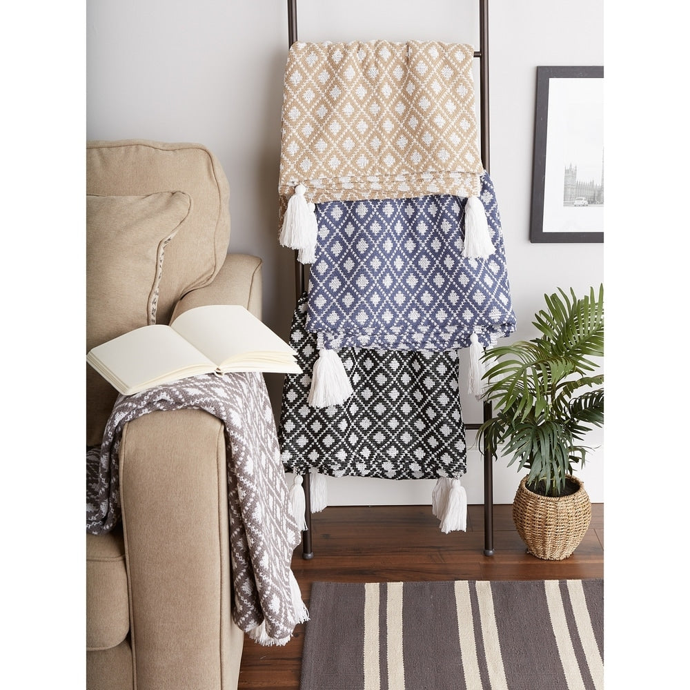 Porch & Den Crestridge Woven Cotton Throw