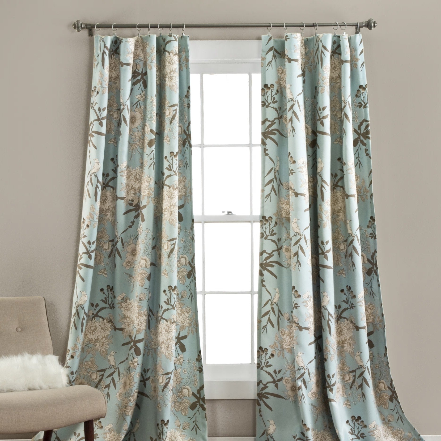 The Gray Barn Dogwood Floral Curtain Panel Pair