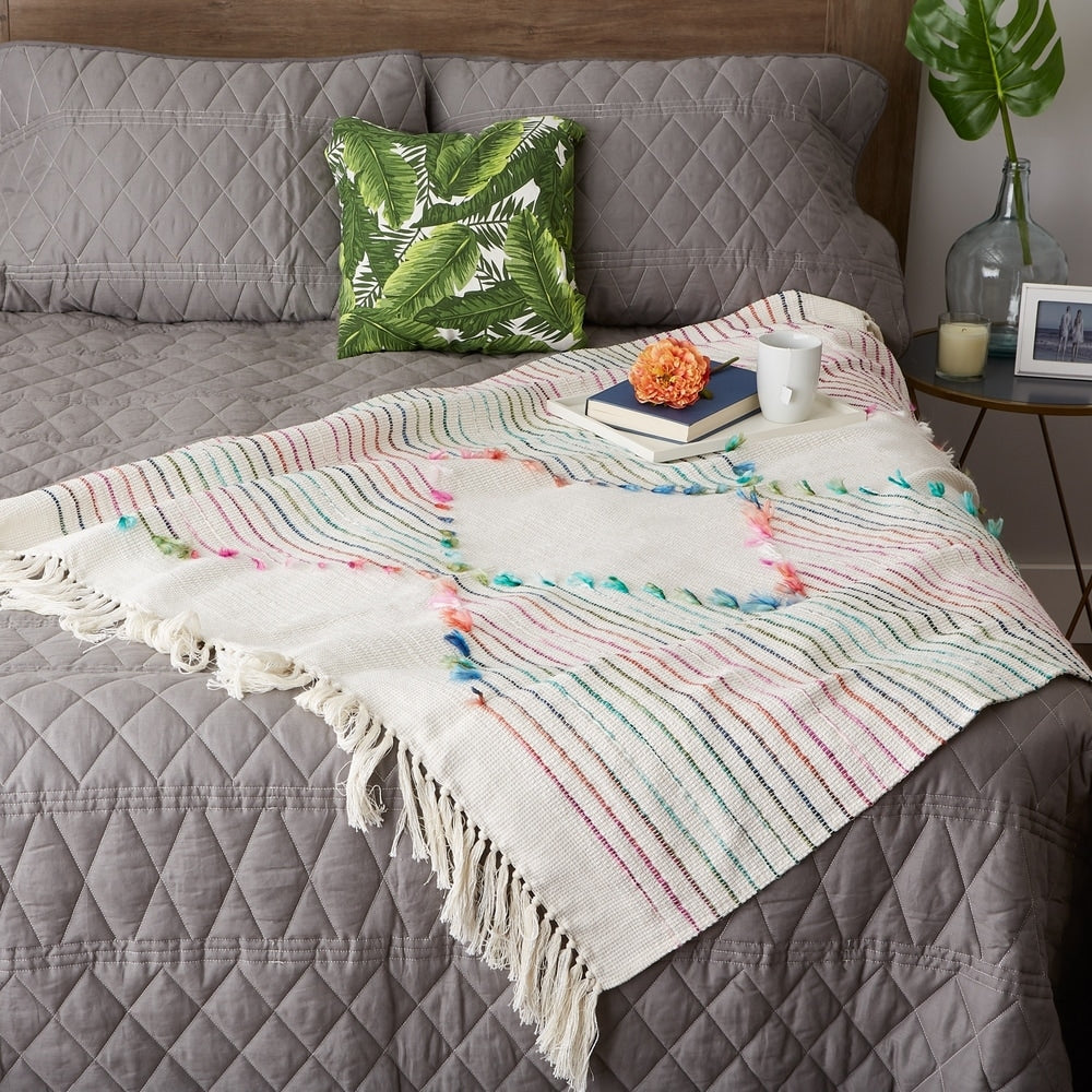 Porch & Den Crestridge Woven Cotton Throw