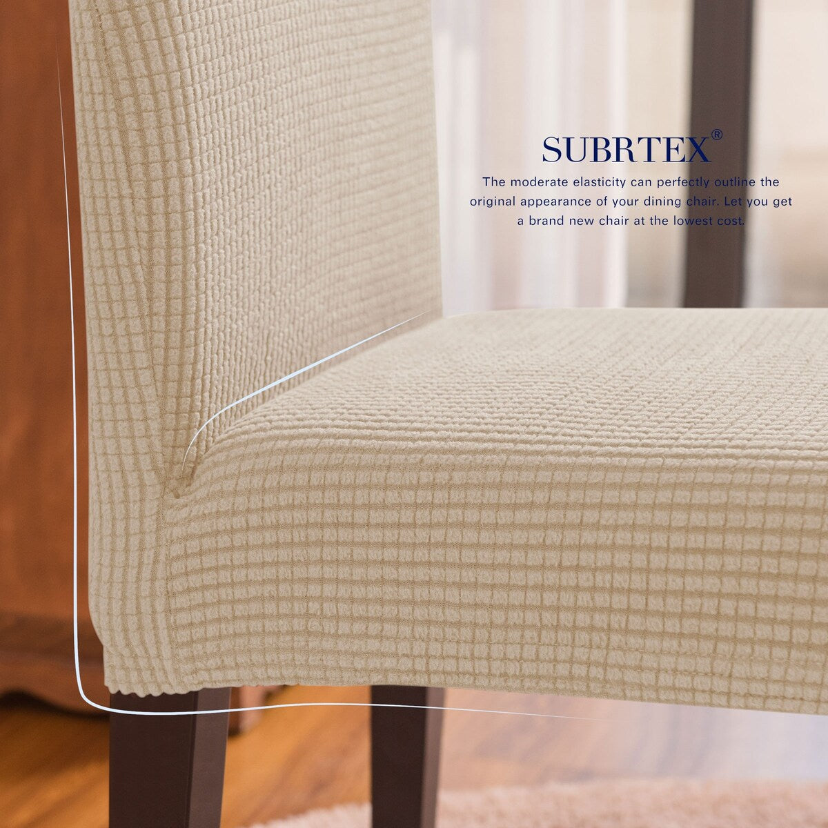 Subrtex Dining Chair Slipcover Set of 2 Furniture Protector