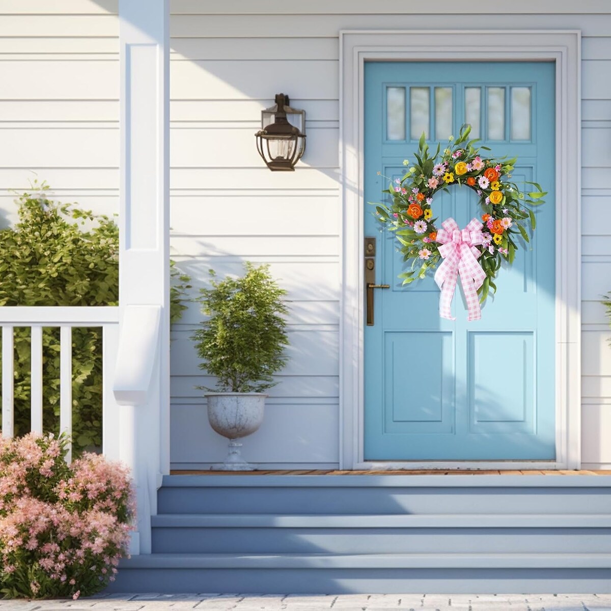 22 Inch Handmade Silk Flower Wreath