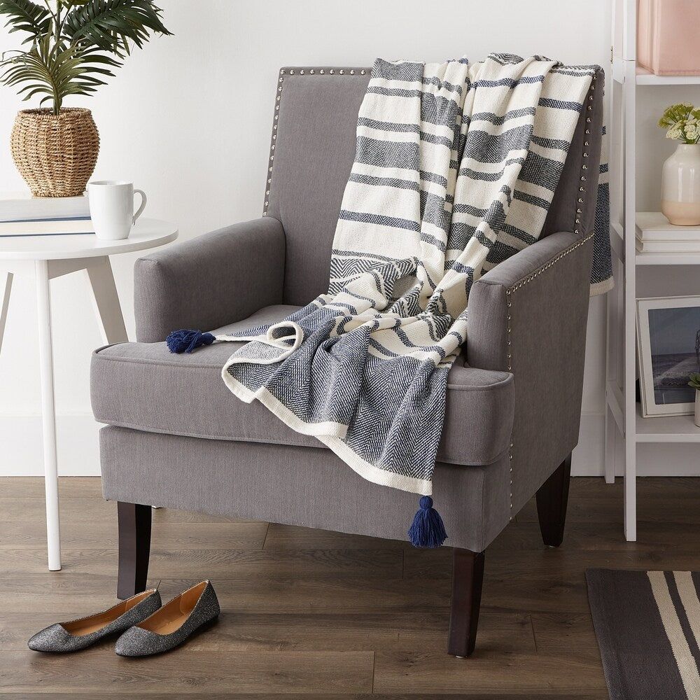 Porch & Den Crestridge Woven Cotton Throw