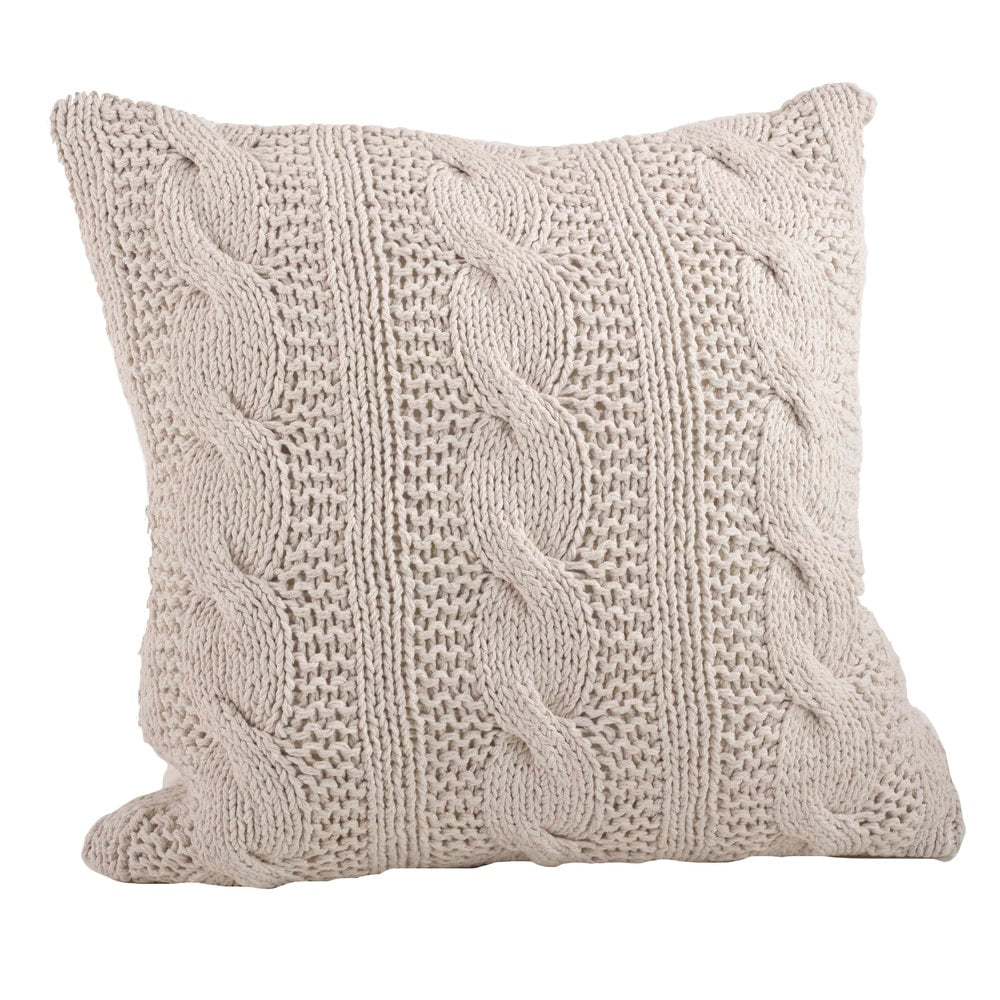 Cable Knit Design Throw Pillow