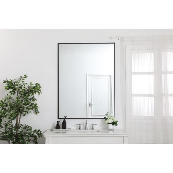 Carson Carrington Salsnas Metal Frame Rectangular Mirror