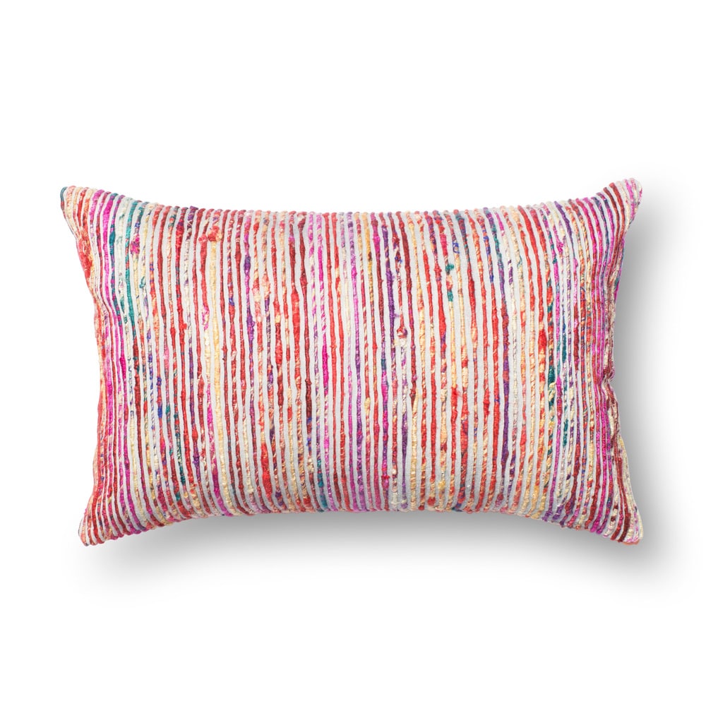 Textured Multi Stripe Throw Pillow or Pillow Cover