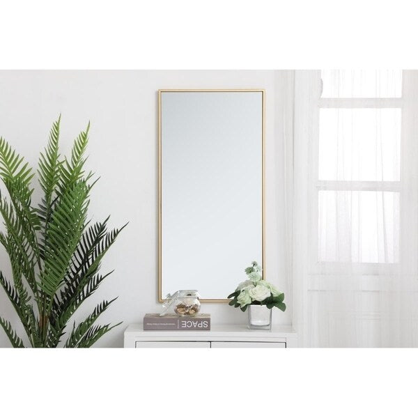 Carson Carrington Salsnas Metal Frame Rectangular Mirror