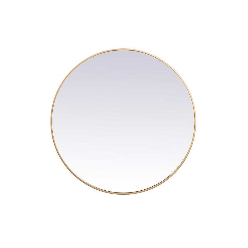 Carson Carrington Labbemala Metal Frame Round Mirror